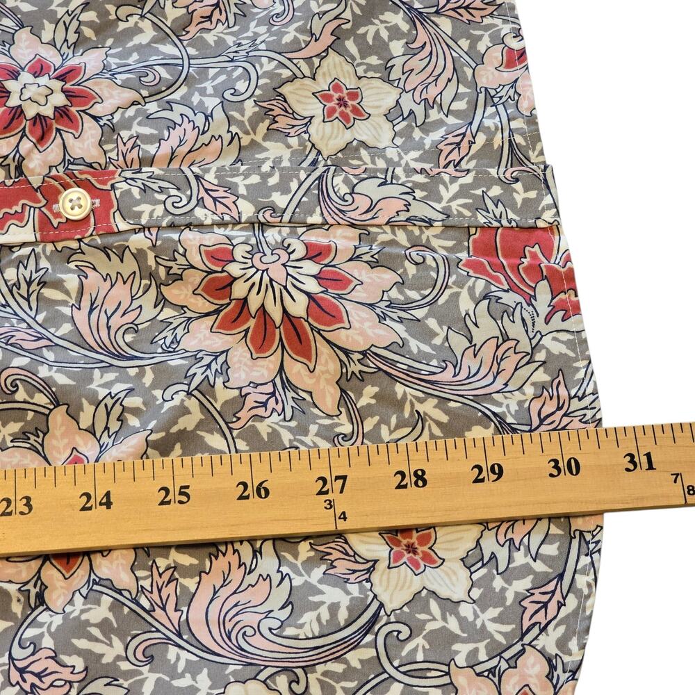 Lands End Top Womens Plus Size 20W Multicolor Floral Print 100% Supima Cotton - Picture 12 of 12